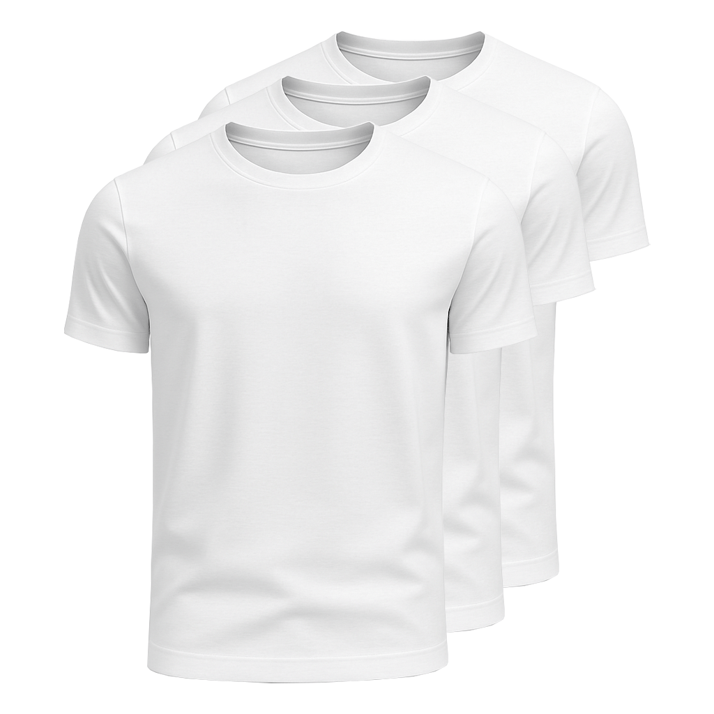 Kit 3 Camisetas Algodão Panigale
