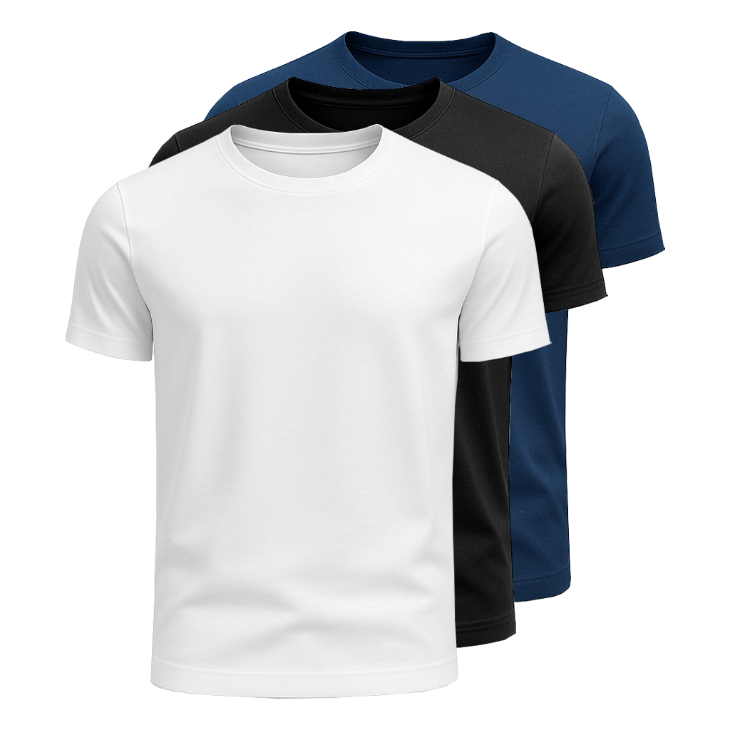 Kit 3 Camisetas Algodão Panigale