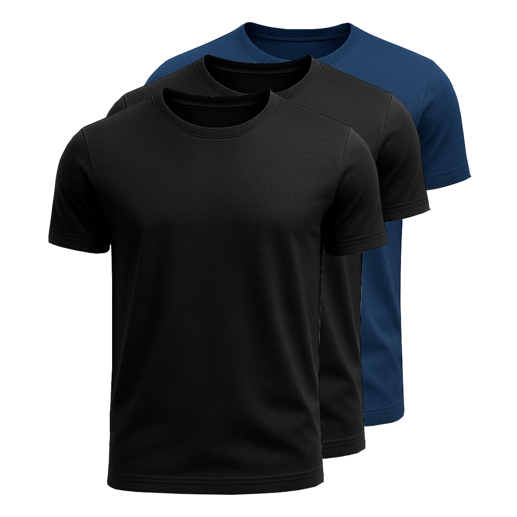 Kit 3 Camisetas Algodão Panigale