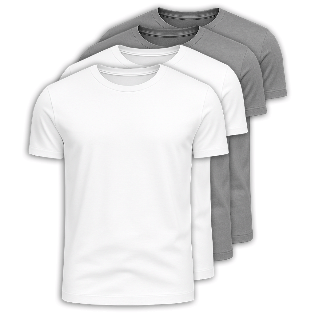 Kit 4 Camisetas 100% Algodão Panigale
