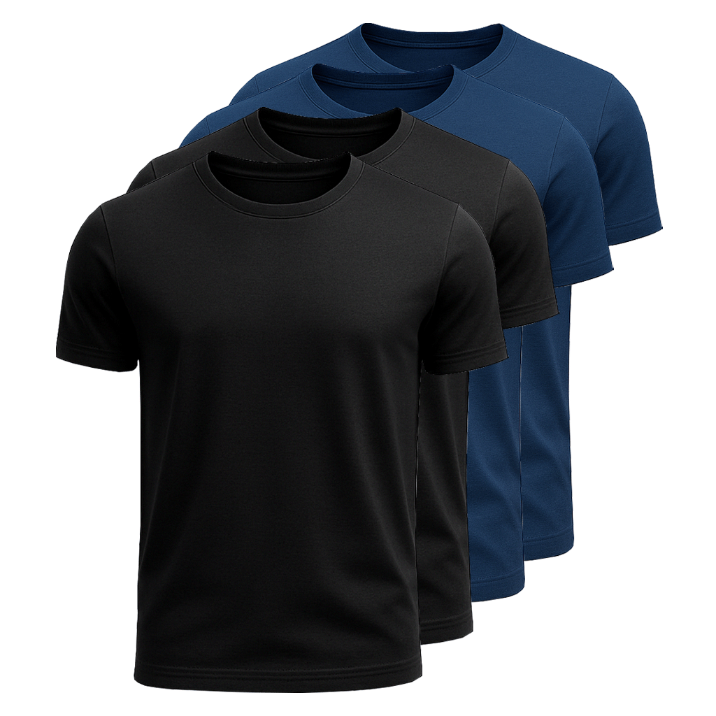 Kit 4 Camisetas Algodão Panigale