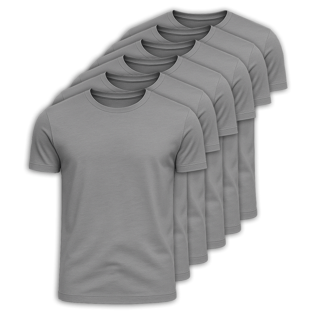 Kit 6 Camisetas 100% Algodão Panigale