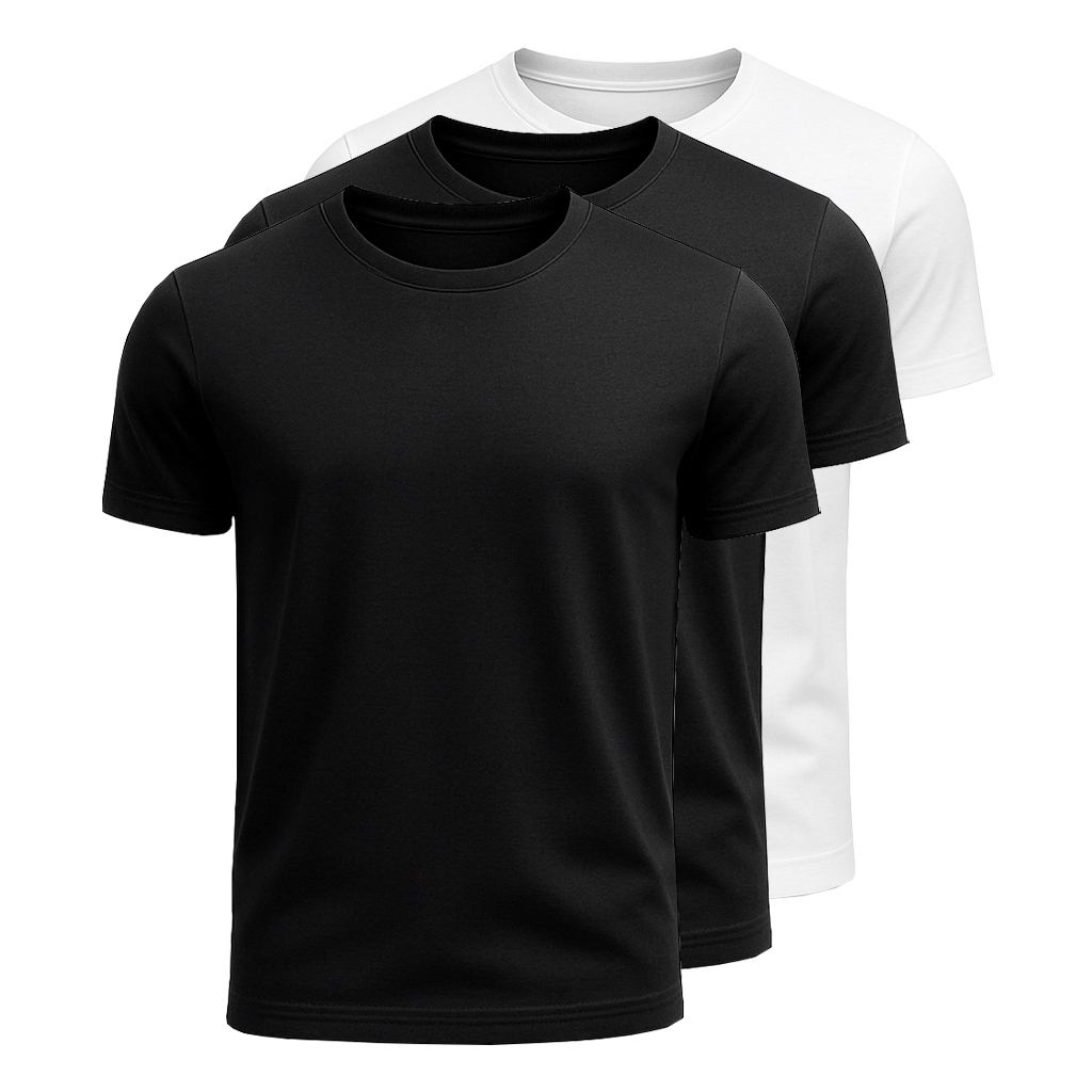 Kit 3 Camisetas Algodão Panigale