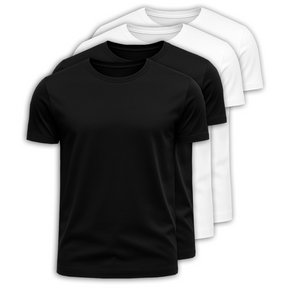 Kit 4 Camisetas 100% Algodão Panigale