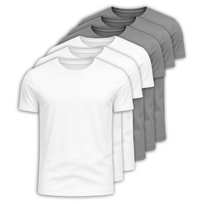 Kit 6 Camisetas 100% Algodão Panigale