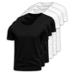 Kit 6 Camisetas 100% Algodão Panigale